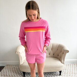 Kenzie Stripe Two Piece Set - Pink